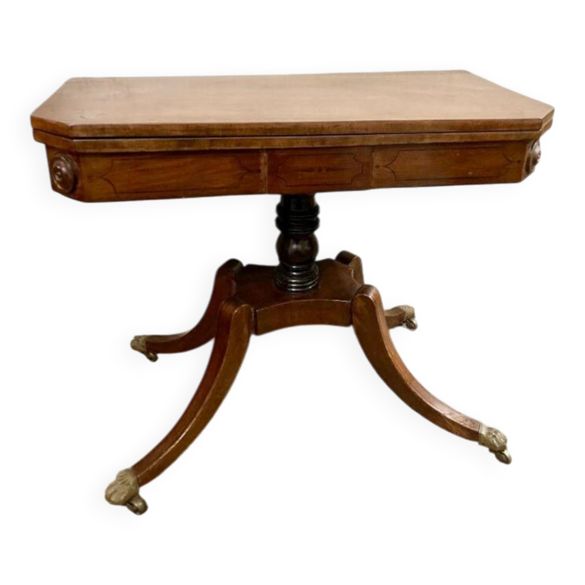 Console/Table de jeu en acajou