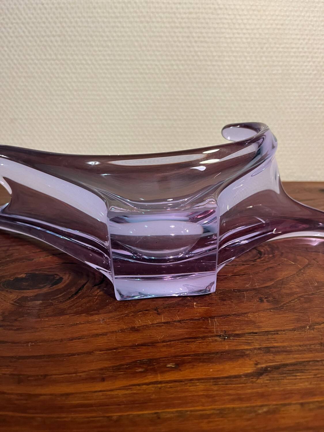 Vide poche vintage 1970 murano bouche soufflée bol alexandrite violet