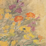 Art Déco Flowers, Aquarelle on thick Paper, 64 x 74 cm