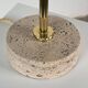 Angelo Brotto for Esperia — Sculptural Travertine Table Lamp, Italy, 1970s