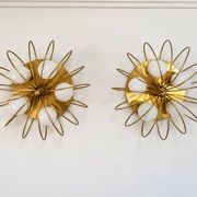 Large pair of Space Age wall lights from the 50s/60s.