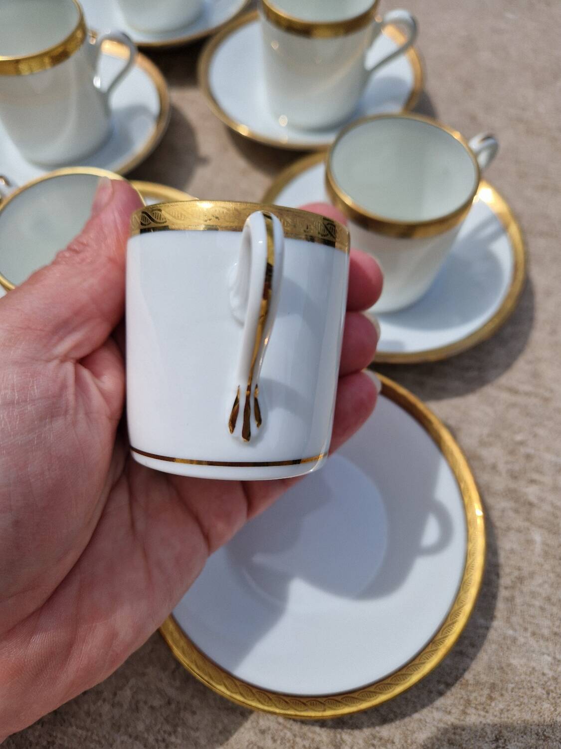 6 Richard Ginori coffee cups