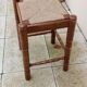 Large vintage straw stool