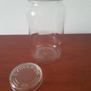 Excelsior glass jar