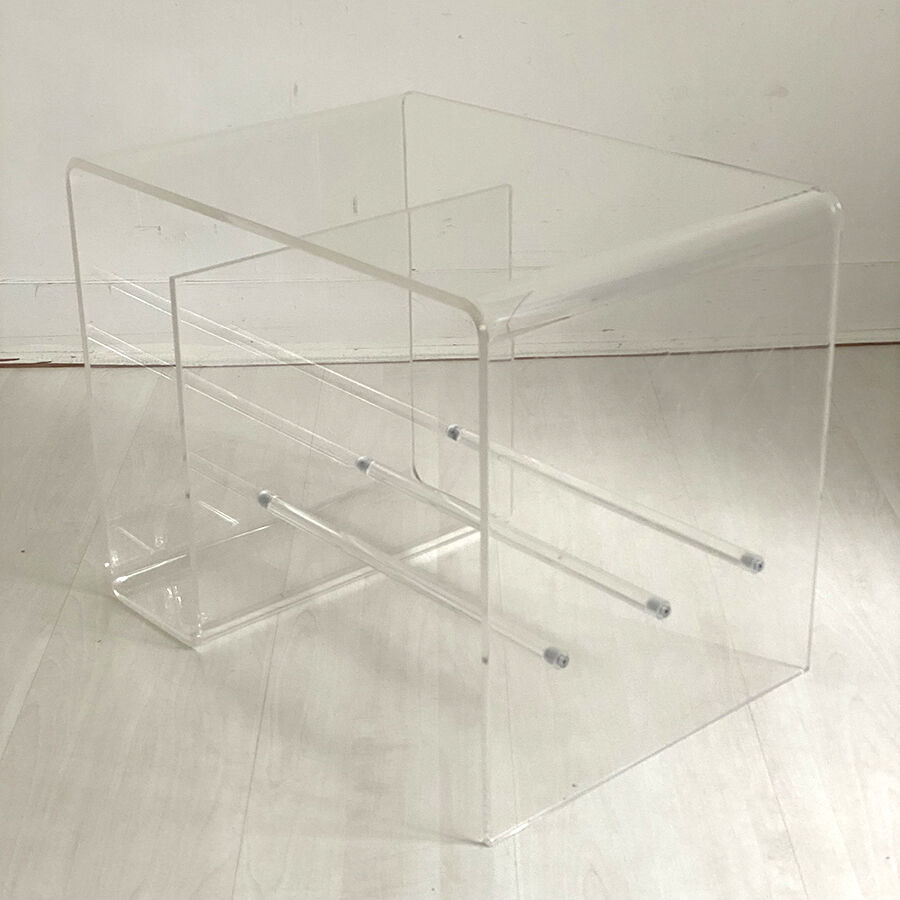Vintage plexiglass sofa end 80