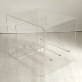 Vintage plexiglass sofa end 80