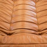 Togo chaise lounge in pine leather by Michel Ducaroy for Ligne Roset, 1974