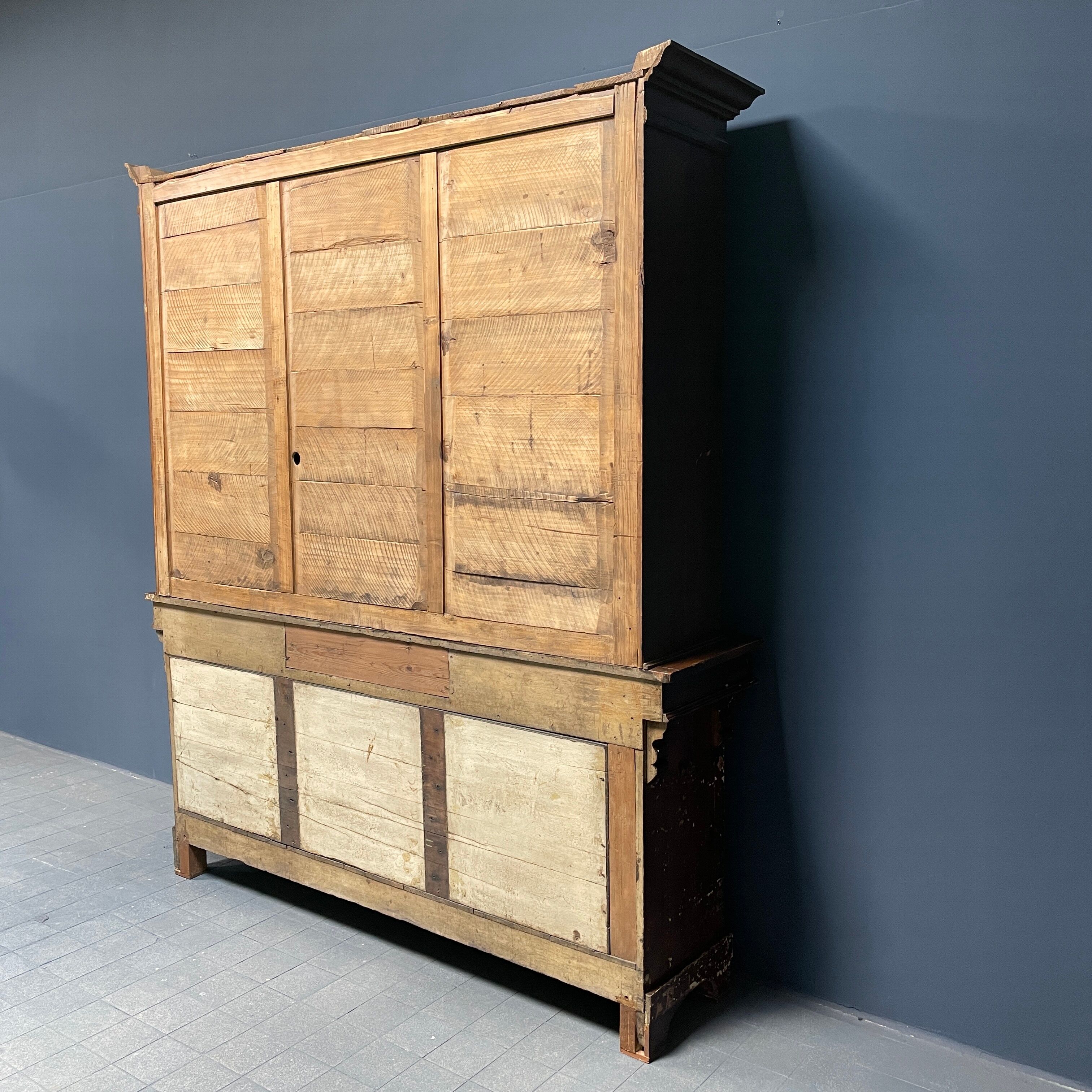 Large art deco cafe cabinet from Belgium, 1920s.