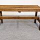 Wooden slatted display bench or support, France circa 1960.