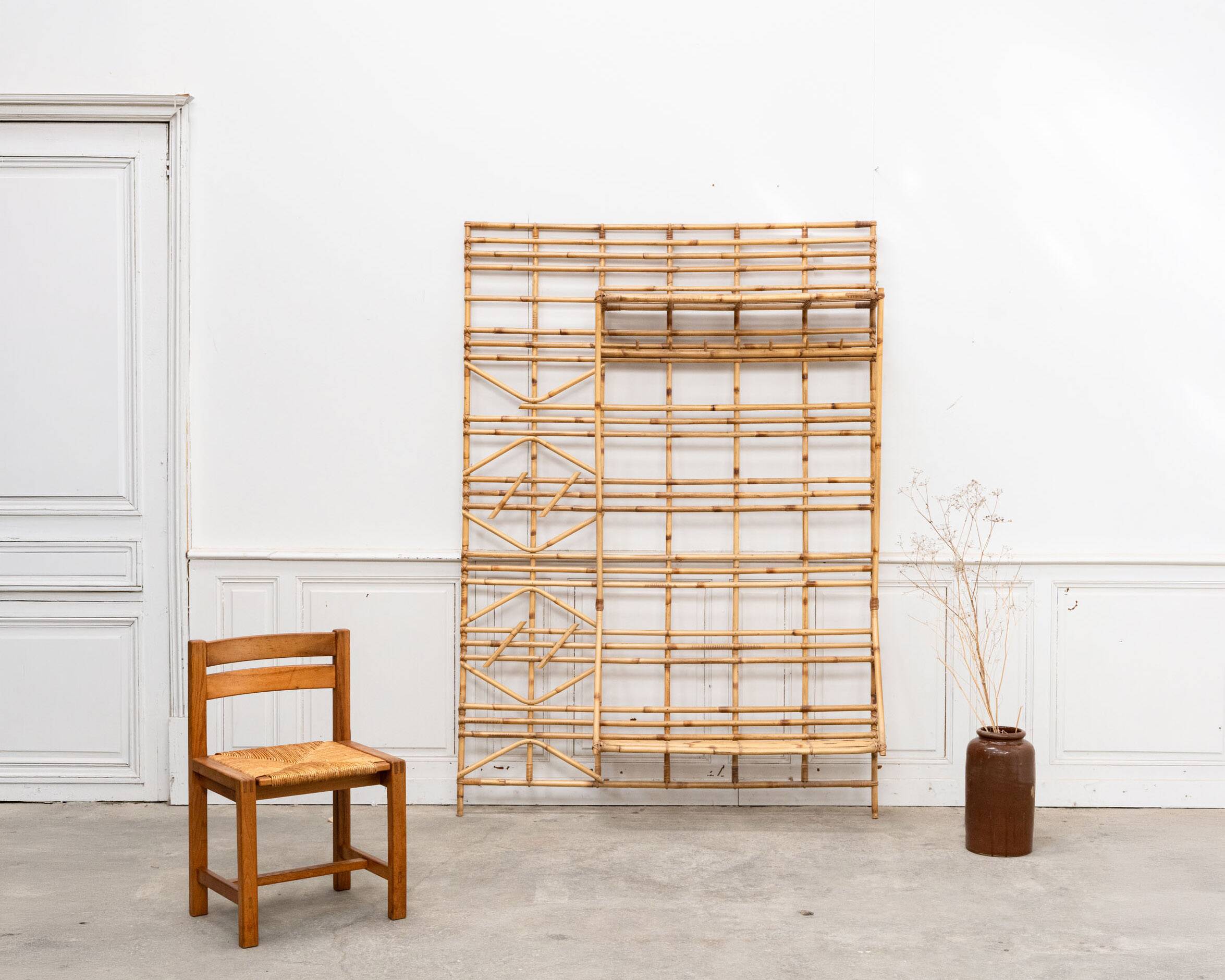 Rattan wardrobe, Italy, 1960s