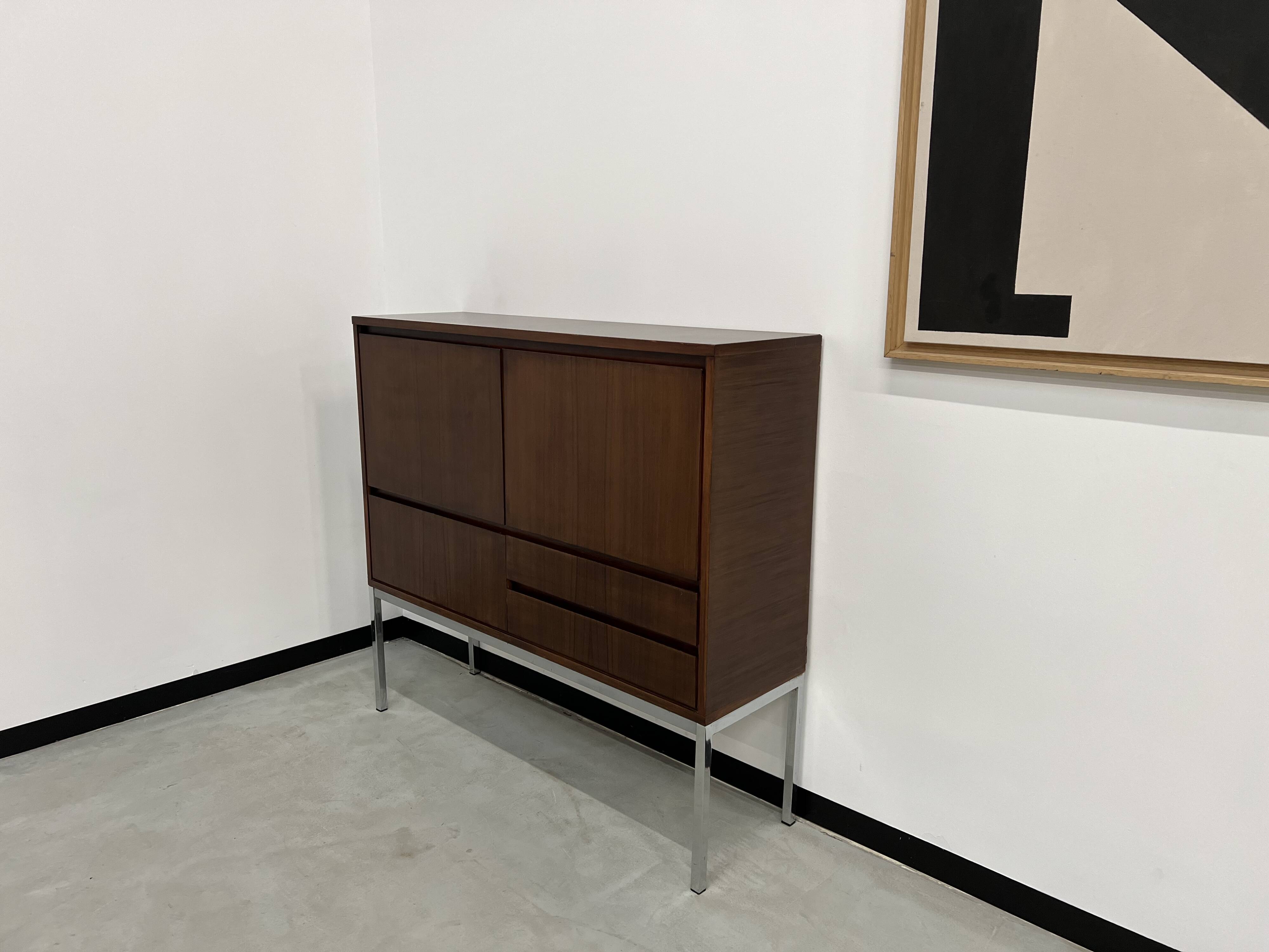 African rosewood drink cabinet, circa 1950