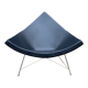 Vitra Coconut Chair de George Nelson, cuir noir