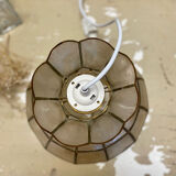 Mother-of-pearl and vintage brass pendant lamp