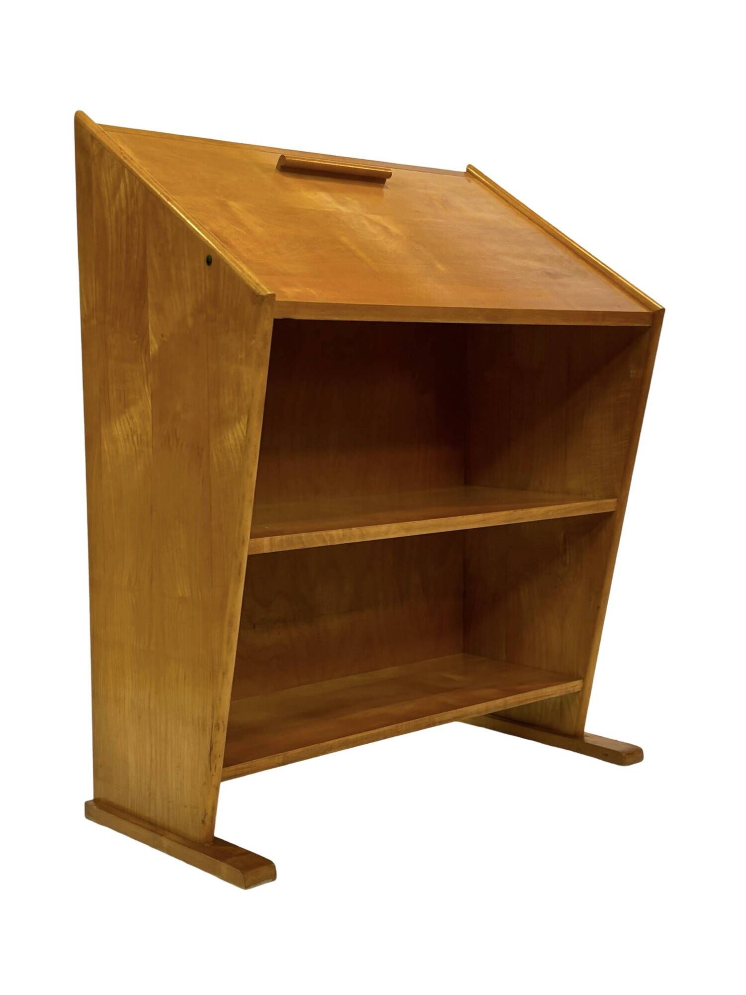 Vintage Oak Secretary Desk by Cor Alons for Den Boer Gouda