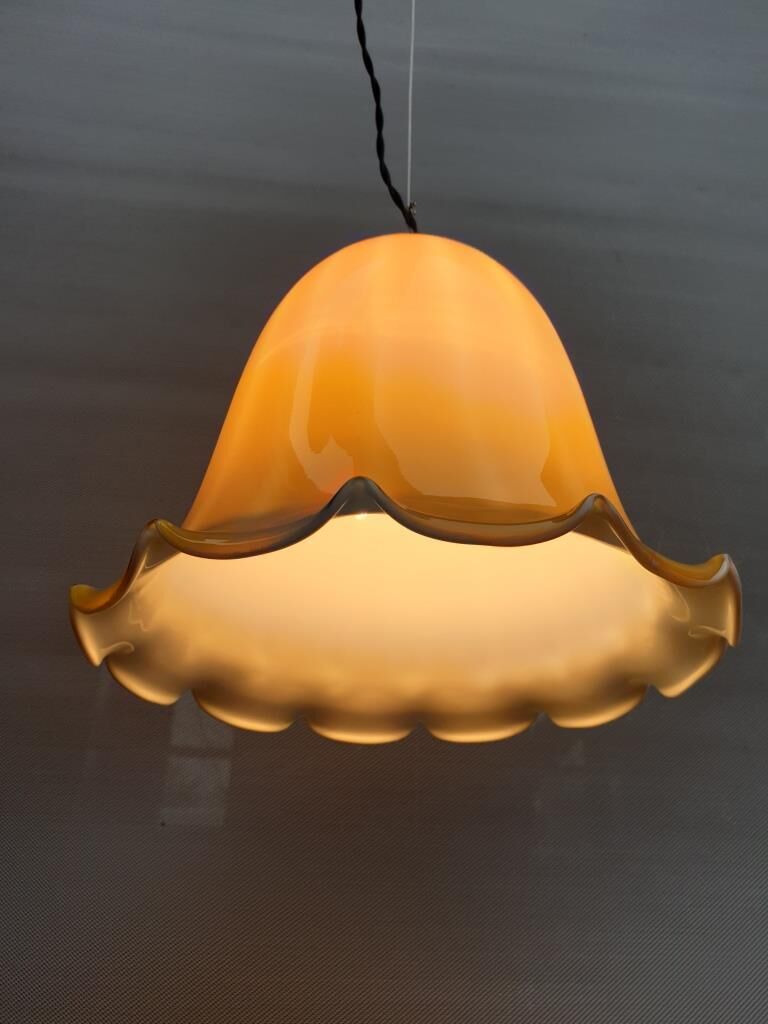 Scandinavian suspension glass yellow digitalis grandiflora