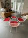 Bertoia chair by Knoll with original red cushion in perfect condition.