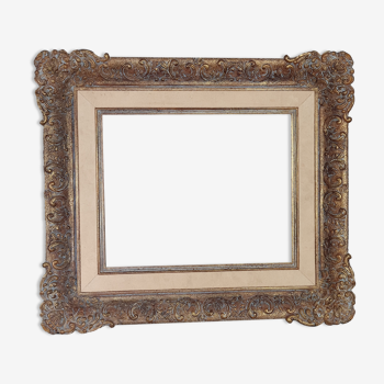 Cadre style Louis XV 63x56x7 cm feuillure 42,3x34,5cm SB