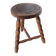Turned wooden stool