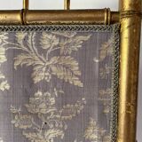 Fire screen, 19th century bamboo-style fireplace screen