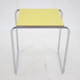 1960s tubular chrome plated side table, czechoslovakia