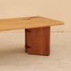 Table basse en hêtre massif, Seltz, France, 1988