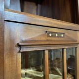 Art Nouveau mahogany buffet with clock in the style of G. Serrurier Bovy.