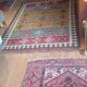 Vintage Kazakh oriental rug from the 1930s. Handcrafted, handmade.