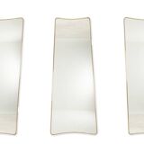 Set of 3 asymmetrical mirrors. 1950s style.