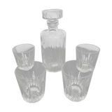 Carafe and 4 whiskey glasses