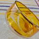 Pair of crystal stemmed bowls