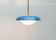 Perforated metal pendant lamp in mid-century style attributed to Ernest Igl for Hillebrand Leuchten, 1960s.