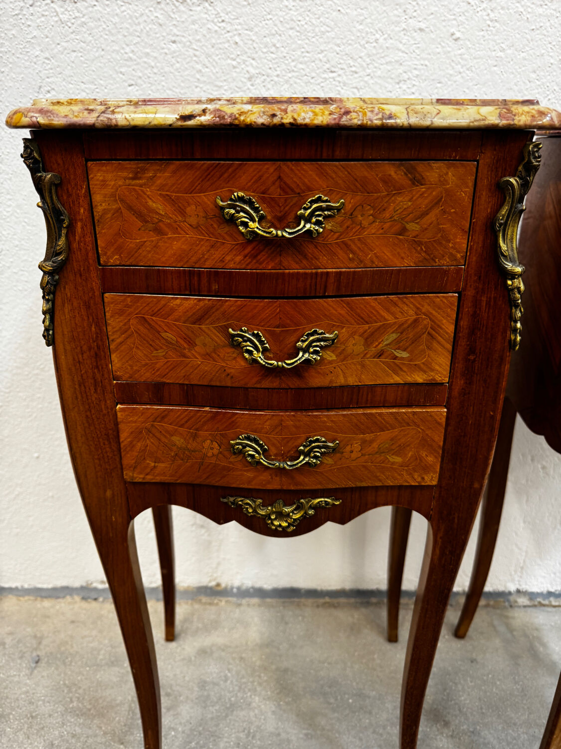 Pair of bedside tables, France early 20th century