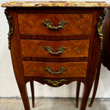 Pair of bedside tables, France early 20th century