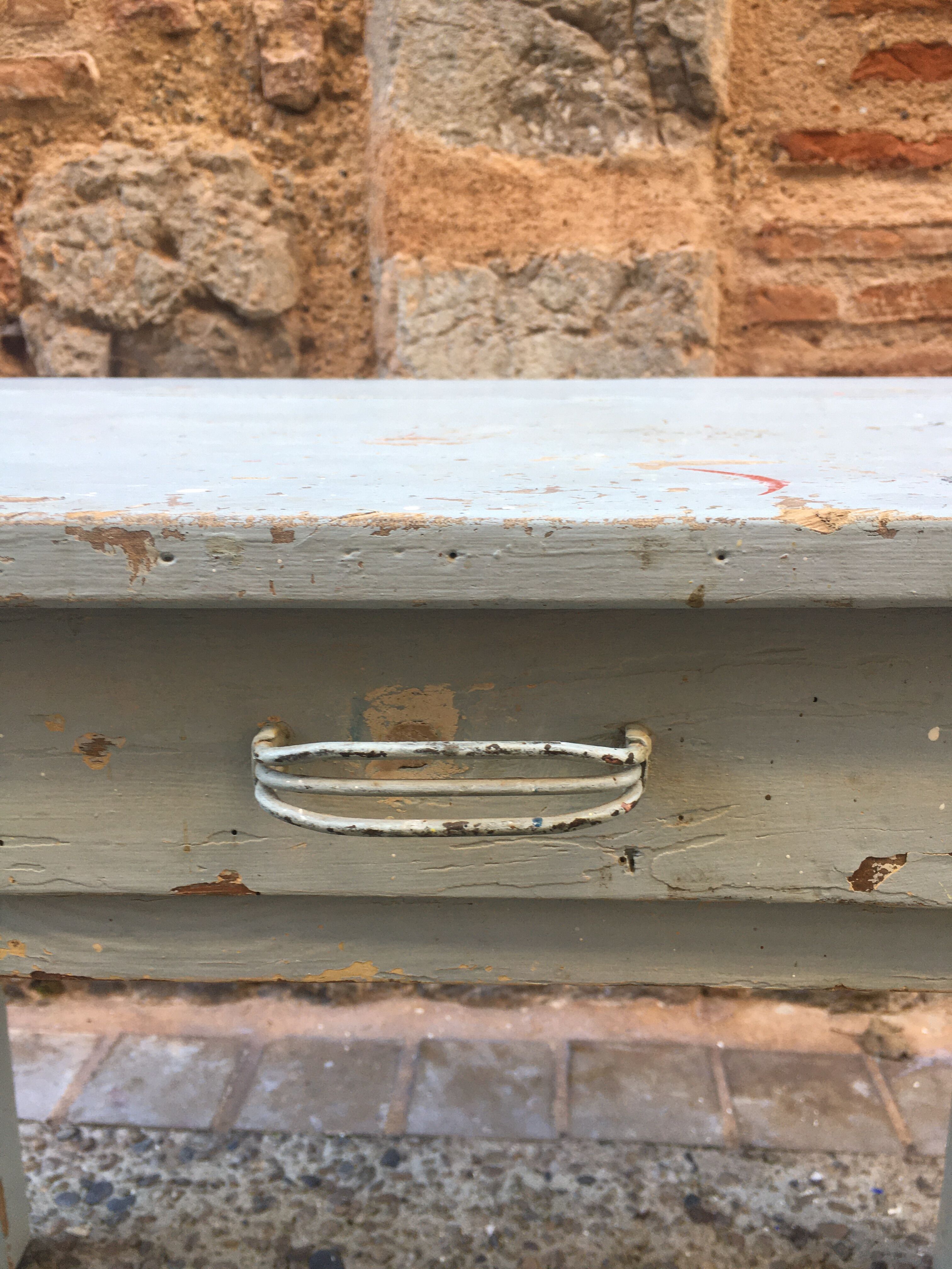 Small wooden farmhouse table