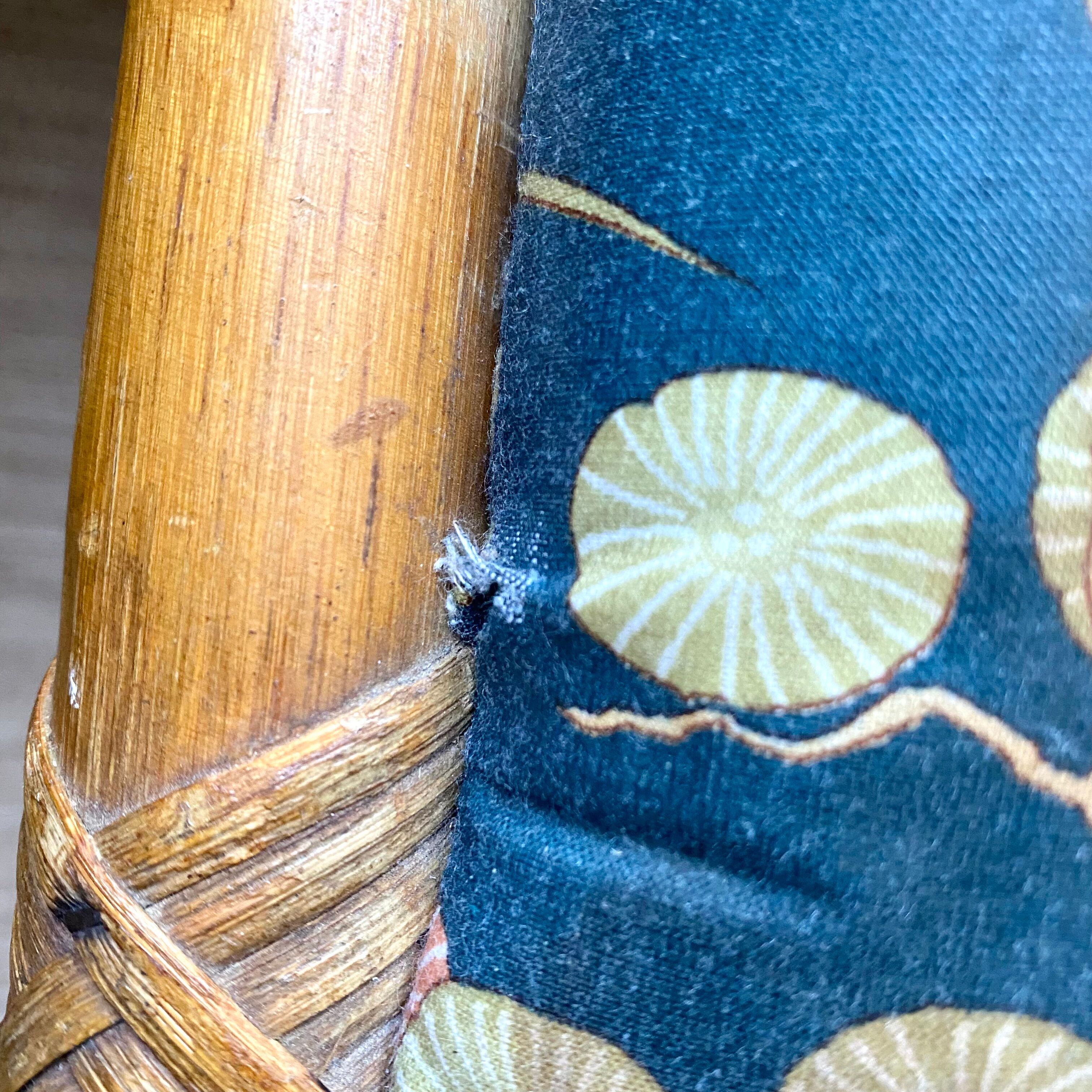 Vintage rattan stool