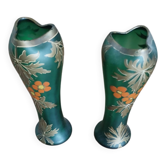 Deux vases art nouveau
