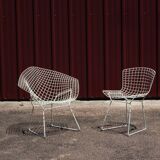 White Wire chair by Harry Bertoia for Knoll