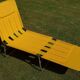 KURZ deckchair vintage year 60/70 yellow scoubidou