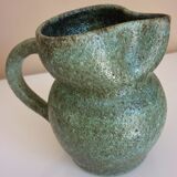 Zoomorphic pitcher in fat lava ceramic, signed Accolay, 1960s/1970s