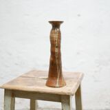 Bougeoir vintage en grès pyrité
