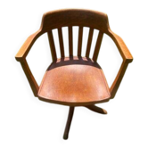 Fauteuil de bureau pivotant bois