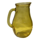 Pichet vintage en verre jaune