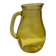 Pichet vintage en verre jaune