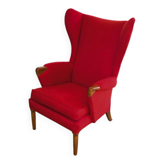 Impressionnant fauteuil 757 Parker Knoll Wingback, années 1960