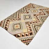6x9 Faded Color Turkish Vintage Kilim,Handmade Wool Kilim Rug 172x284 Cm
