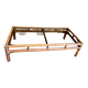 Grande table basse bambou et verre fumé