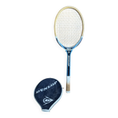 Vintage dunlop saphir wooden tennis racket + dunlop vintage cover #e