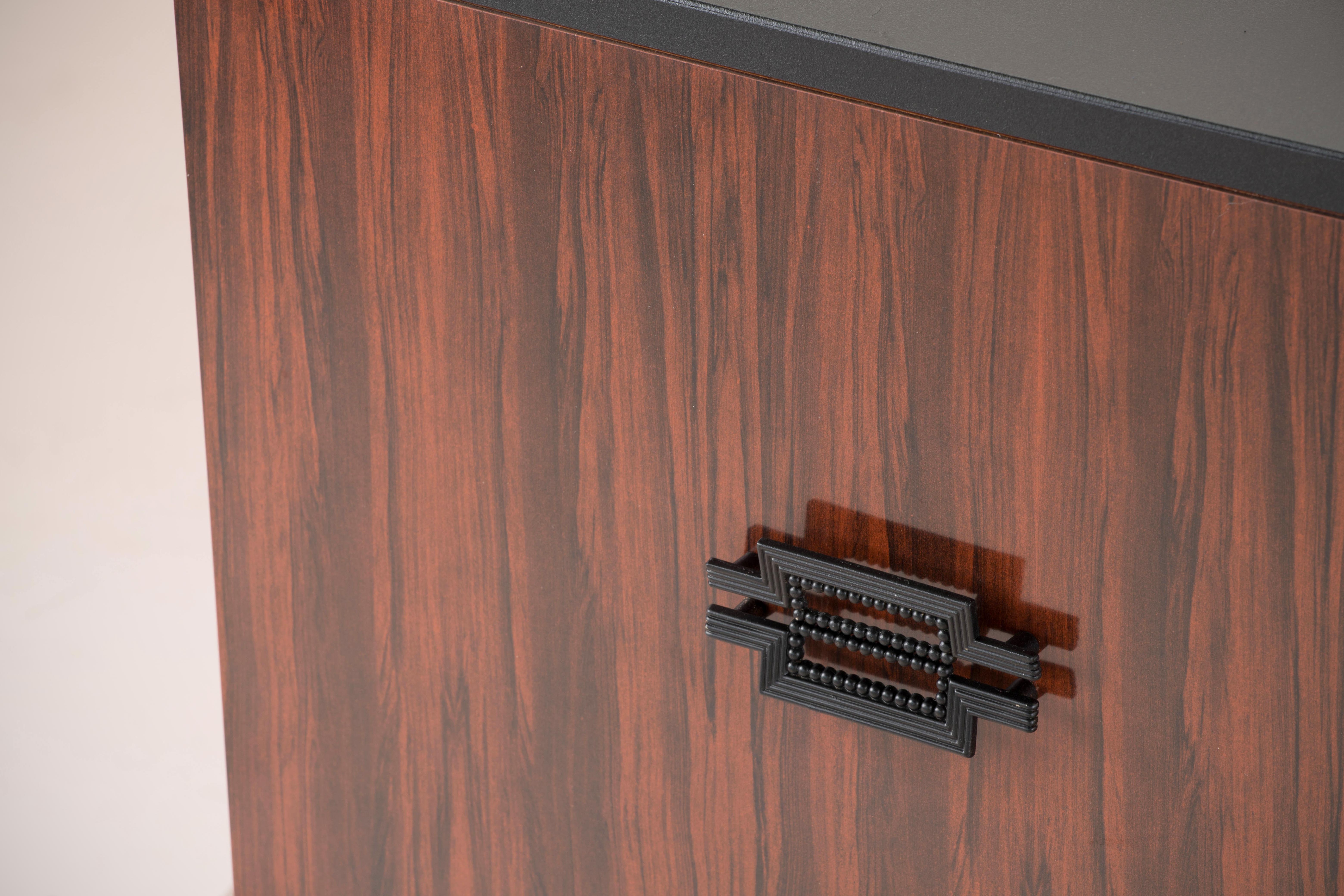 Vintage black  and rosewood sideboard
