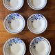 Hollow plates ceranord saint amand blue flower