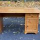 Scandinavian solid wood desk with drawer, 132cm
